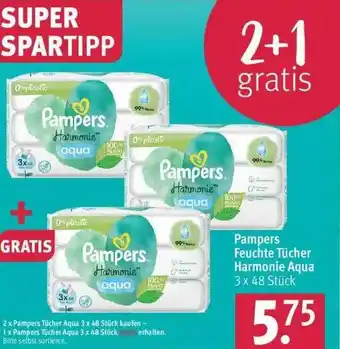 Rossmann Pampers Feuchte Tücher Harmonie Aqua Angebot