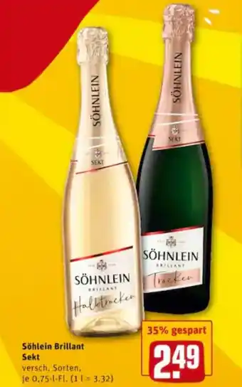 REWE City Söhlein Brillant Sekt 0,75L Angebot