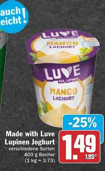 AEZ Made With Luve Lupinen Joghurt Angebot