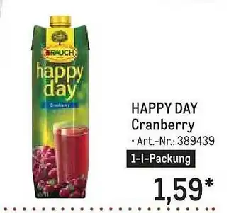 METRO Happy Day Cranberry Angebot