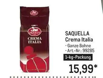 METRO Saquella Crema Ltalia Angebot