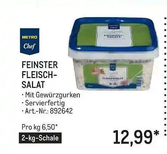 METRO Metro Chef Feinster Fleischsalat Angebot