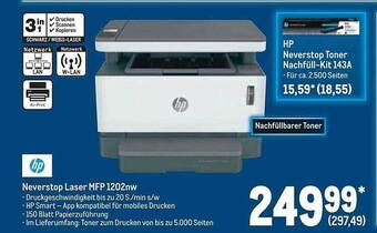 Hp Neverstop Laser Mfp 1202nw Angebot bei METRO