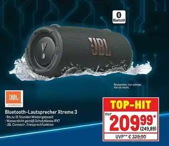 METRO Jbl Bluetooth-lautsprecher Xtreme 3 Angebot