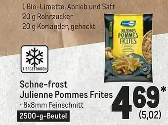 METRO Schne-frost Julienne Pommes Frites Angebot