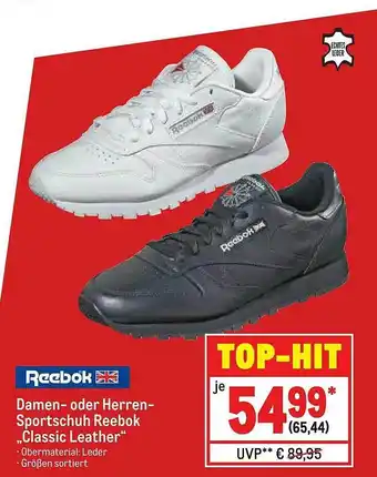 METRO Reebok Damen Oder Herren-sportschuh „classic Leather“ Angebot