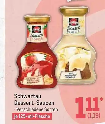 METRO Schwartau Dessert-saucen Angebot