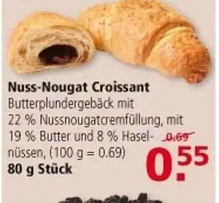 Multi Markt Buss Nougat Croissant Angebot