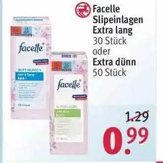 Rossmann Facelle Slipeinlagen Extra Lang Oder Extra Dünn Angebot