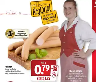 Wasgau Wiener 100g Angebot