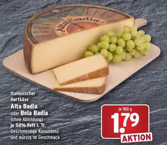 Wasgau Italienischer Hartkäse Alta Badia oder Bela Badia 100g Angebot