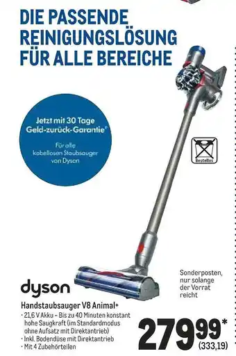 METRO Dyson Handstaubsauger V8 Animal+ Angebot