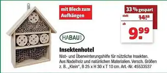 Hagebau Habau Insektenhotel Angebot