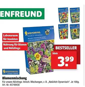 Hagebau Kiepenkerl Blumenmischung Angebot