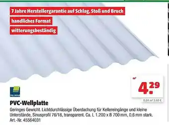 Hagebau Pvc-wellplatte Angebot