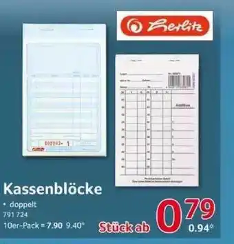 Selgros Kassenblöcke Angebot