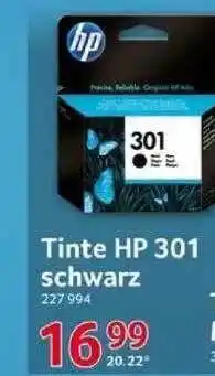 Selgros Tinte Hp 301 Schwarz Angebot