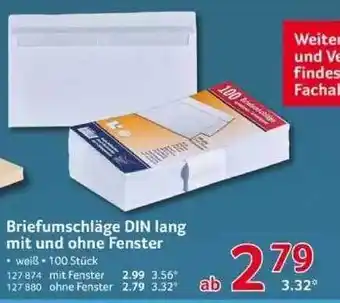 Selgros Briefumschläge Din Lang Mit Und Ohne Fenster Angebot