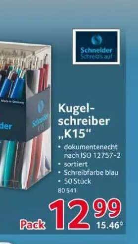 Selgros Kugel-schreiber „k15” Schneider Angebot