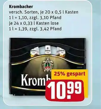 REWE Krombacher Angebot