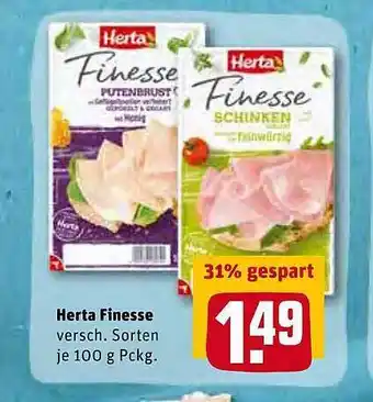 REWE Herta Finesse Angebot