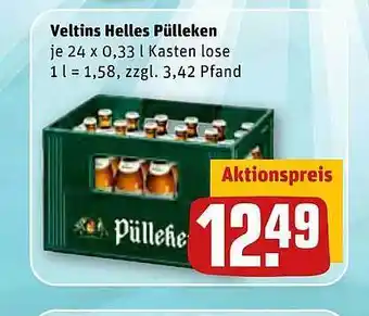 REWE Kaufpark Veltins Helles Pülleken Angebot