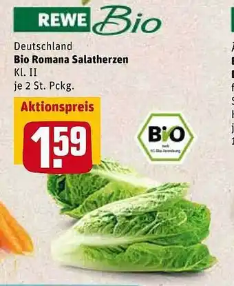 REWE Kaufpark Bio Romana Salatherzen Angebot