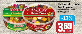 AEZ Haribo Fruchtgummi o. Lakritz 1kg Angebot