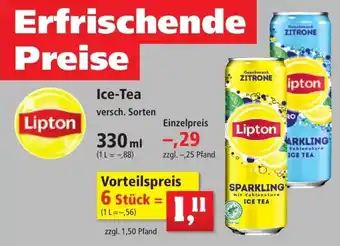 Thomas Philipps Lipton Ice-Tea 330ml Angebot