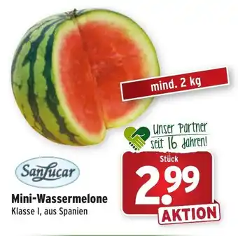 Wasgau Sanlucar Mini Wassermelone 2kg Angebot