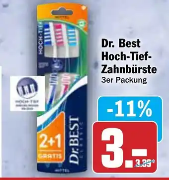 AEZ Dr. Best Hoch-Tief-Zahnburste 3st Angebot