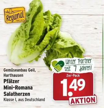 Wasgau Pfälzer Mini Romana Salatherzen Angebot