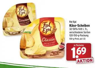 Wasgau Fol Epi Käse Scheiben 120-150g Angebot