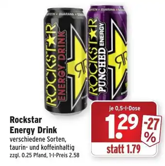 Wasgau Rockstar Energy Drink 0,5L Angebot