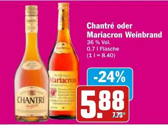 AEZ Chantre o. Mariacron Weinbrand 700ml Angebot