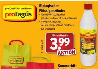 Wasgau Profagús Biologischer Flüssiganzünder 750ml Angebot