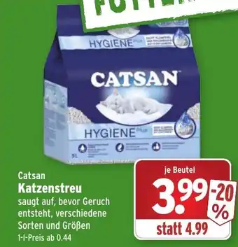 Wasgau Catsan Katzenstreu Angebot