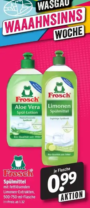 Wasgau Frosch Spülmittel 500-750ml Angebot