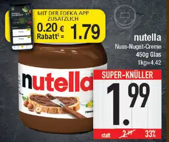 E-Center Nutella 450g Glas Angebot