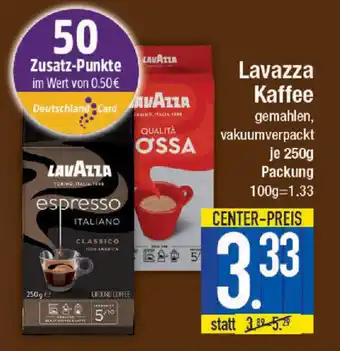 E-Center Lavazza Kaffee 250g Packung Angebot