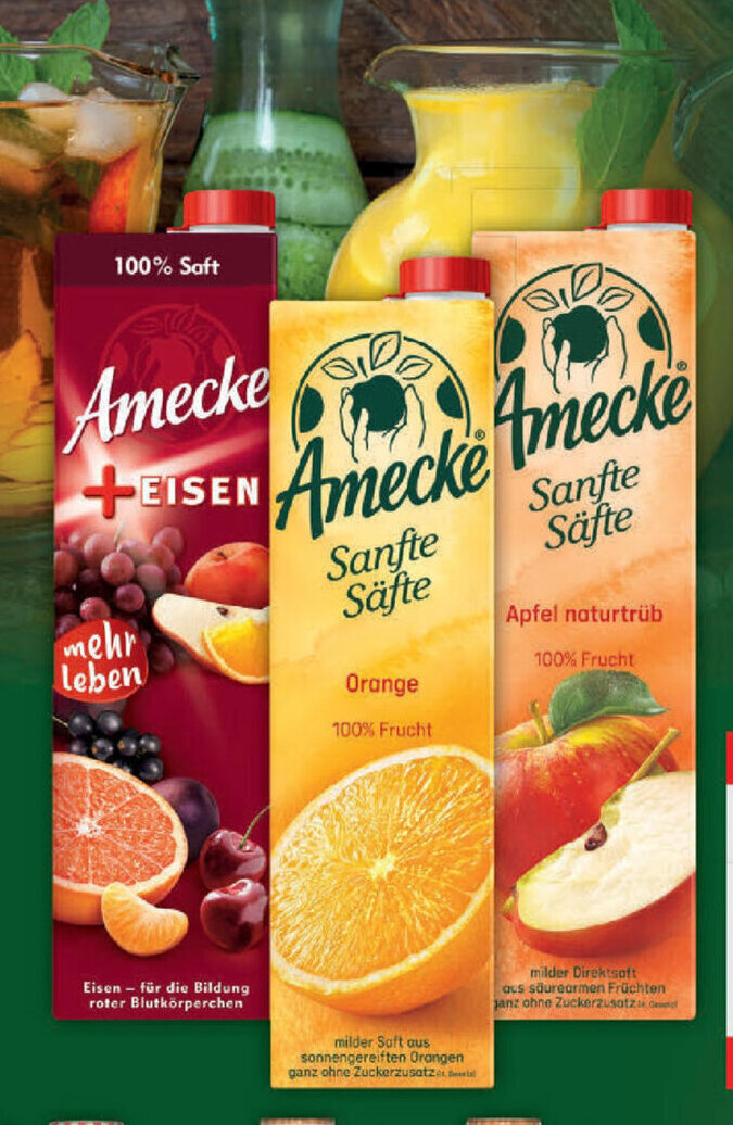 Amecke Fruchtsaft 1l Packung Angebot bei E-Center
