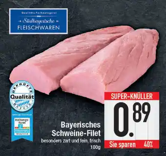 E-Center Bayerisches Schweine-Filet 100g Angebot