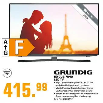 Saturn Grundig 50 GUB 7040 LED TV Angebot