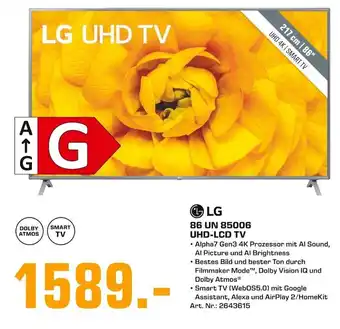 Saturn LG 86 UN 85006 UHD-LCD TV Angebot