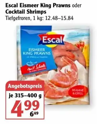 Globus Escal Eismeer King Prawns oder Cocktail Shrimps Angebot