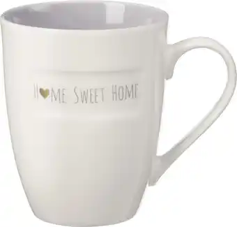 dm drogerie Dekorieren & einrichten kaffeebecher 'home sweet home' weiß-grau Angebot