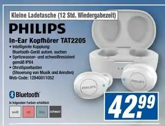 Expert Philips In Ear Kopfhörer TAT2205 Angebot