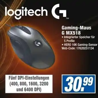 Expert logitech Gaming Maus G MX518 Angebot