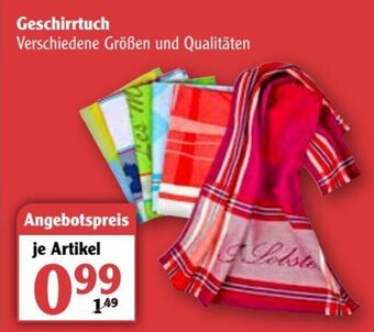 Globus Geschirrtuch Angebot