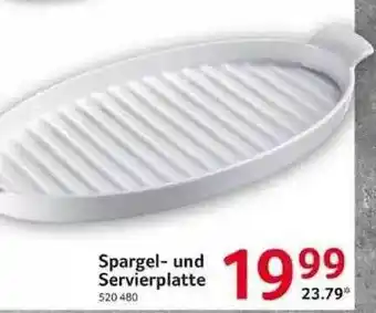 Selgros Spargel- Und Servierplatte Angebot